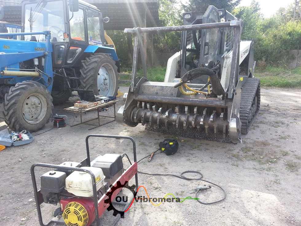 Équilibrage d'un rotor de broyeur forestier avec l'instrument Balanset-1
