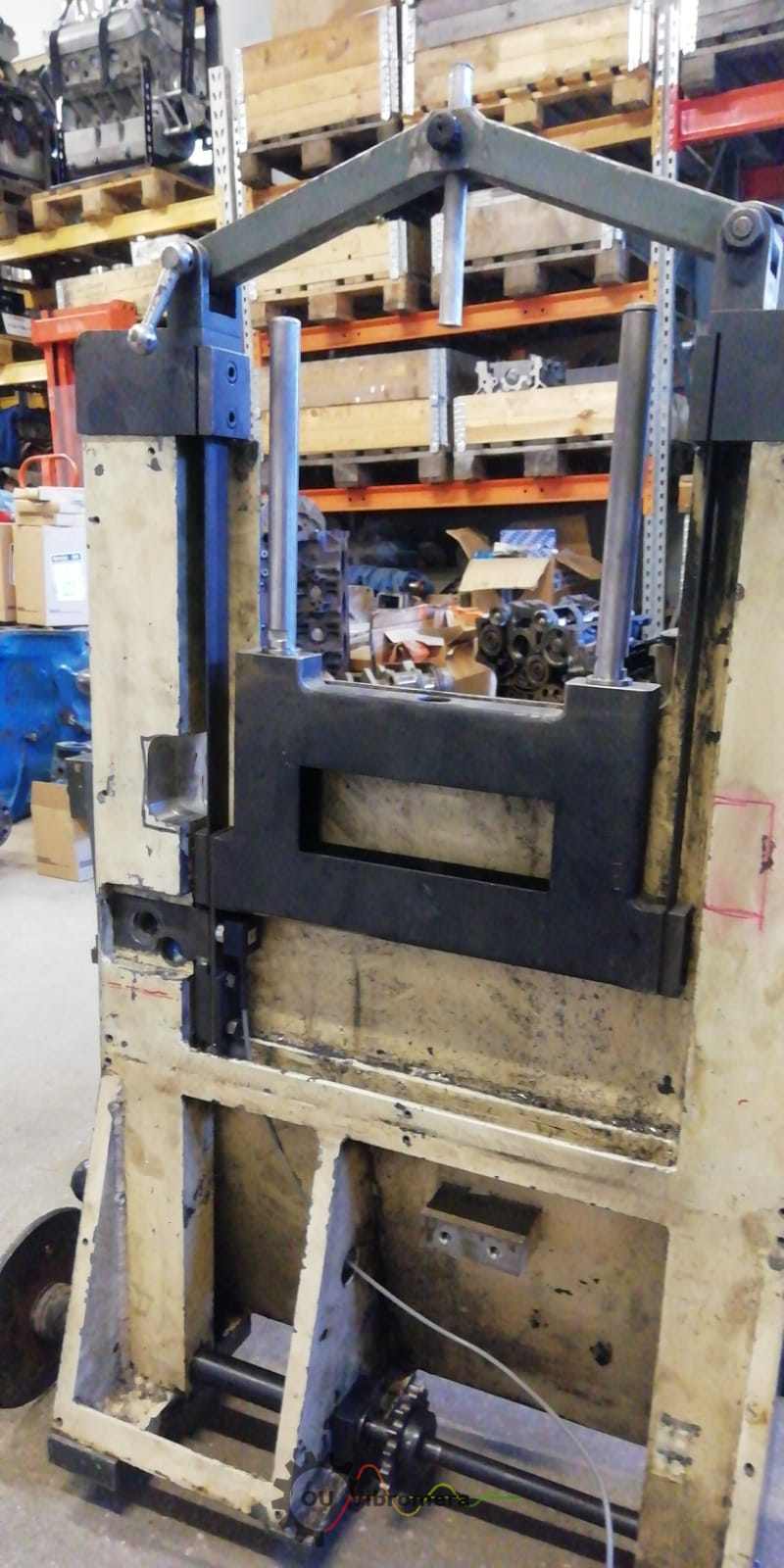 Vue latérale du support à rouleaux montrant l'état des rouleaux.